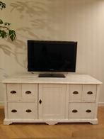 TV kast white wash 140x64x55, Huis en Inrichting, Ophalen, Gebruikt, 100 tot 150 cm, Minder dan 100 cm