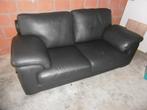 leder salonzetel, Huis en Inrichting, Ophalen, Gebruikt, Driepersoons, Leer