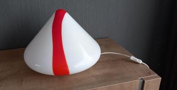 Vintage Murano glazen tafellamp 'Mico 41 Tavolo' van Renato, Moins de 50 cm, Vintage, Verre, Enlèvement