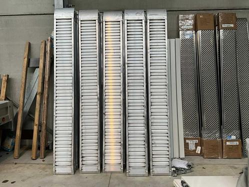 2024 Tecno Taglio RA.75X25NBG Paar aluminium oprijplaten met, Auto diversen, Aanhangers en Bagagewagens, Gebruikt