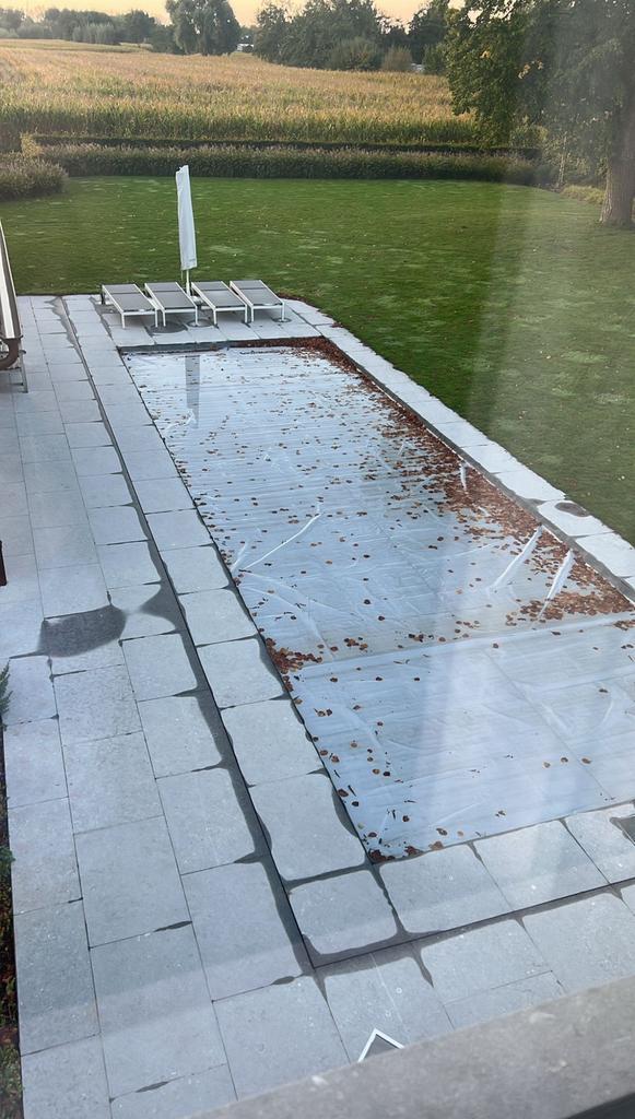 Winterzeil zwembad, Tuin en Terras, Zwembad-toebehoren, Zo goed als nieuw, Afdekzeil, Ophalen