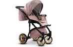 Buggy roze met goud 3in1, Kinderen en Baby's, Kinderwagens en Combinaties, Ophalen of Verzenden, Zo goed als nieuw