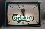 Carlsberg lichtreclame / horloge, Verzamelen, Ophalen of Verzenden, Gebruikt, Reclamebord, Plaat of Schild, Overige merken