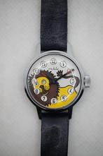 vintage Ruhla leeuw horloge, Overige merken, Gebruikt, Staal, Polshorloge
