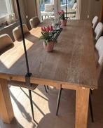 Eiken eettafel, Ophalen, Gebruikt, Eikenhout, 200 cm of meer