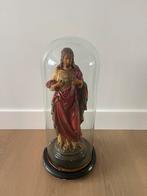 Oud christusbeeld met stolp, Antiek en Kunst, Antiek | Religieuze voorwerpen, Ophalen