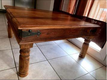 salontafel woonkamer 20e massief eikenhout 125/75/45 LxBxH beschikbaar voor biedingen