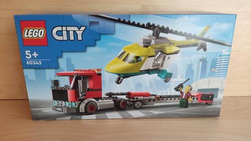 lego city 60343 reddingshelikopter transport, Enfants & Bébés, Jouets | Duplo & Lego, Neuf, Lego, Ensemble complet, Enlèvement ou Envoi