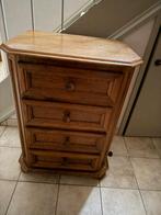 4 lade kast, 3 ou 4 tiroirs, Rustiek, Comme neuf, Enlèvement