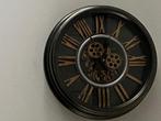 Mooie grote klok met tandwielen, Huis en Inrichting, Ophalen, Zo goed als nieuw, Analoog, Wandklok