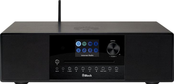 Audioblock SR-100 Internet Numérique Noir, Audio, Tv en Foto, Stereoketens, Zo goed als nieuw, Cd-speler, Tuner of Radio, Speakers