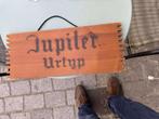 Jupiler Urtyp reclame bord hout, Verzamelen, Ophalen of Verzenden, Gebruikt, Reclamebord, Plaat of Schild, Jupiler