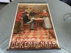 Grote Litho Elixir De Kempenaar 80 x 50 cm in pracht staat, Ophalen of Verzenden