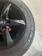 Set Winterbanden zwarte velgen, Auto-onderdelen, Banden en Velgen, Ophalen, 17 inch, Winterbanden, Band(en)