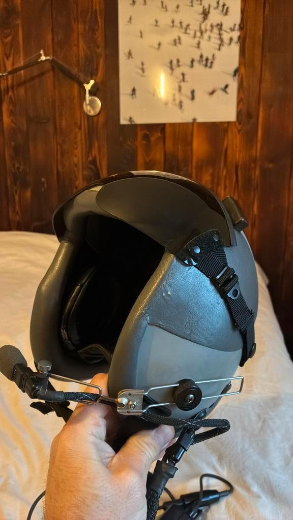 Casque pilote vol flighthelmet helicoptere avion hgu55, Tuin en Terras, Werkkleding, Gebruikt, Overall, Ophalen of Verzenden