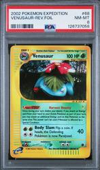 Pokemon Expedition Base Set Reverse Foil Venusaur PSA 8 WOTC, Verzenden, Nieuw, Losse kaart, Foil