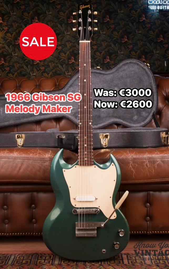 1966 Gibson SG Melody Maker, Musique & Instruments, Instruments à corde | Guitares | Électriques, Utilisé, Solid body, Gibson
