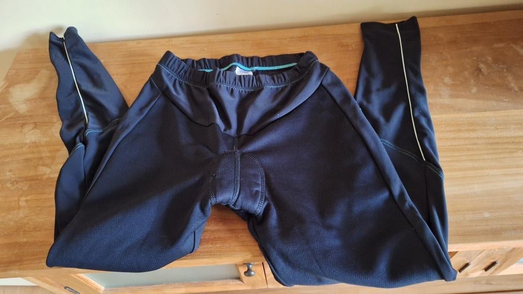 Lange fietsbroek, Kleding | Dames, Sportkleding, Gedragen, Maat 36 (S), Zwart, Ophalen of Verzenden