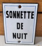 Ancien montant de porte en émail Sonnette De Nuit/Nachtbel, Antiquités & Art, Enlèvement