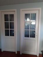 Massieve binnendeuren met glas, Doe-het-zelf en Bouw, Deuren en Vliegenramen, Ophalen, Gebruikt, Minder dan 80 cm, Binnendeur