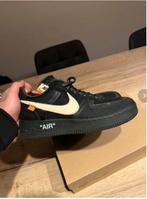 Nike Air Force 1 Low Off-White Black/White + StockX bewijs, Zwart, Nike, Ophalen of Verzenden, Zo goed als nieuw