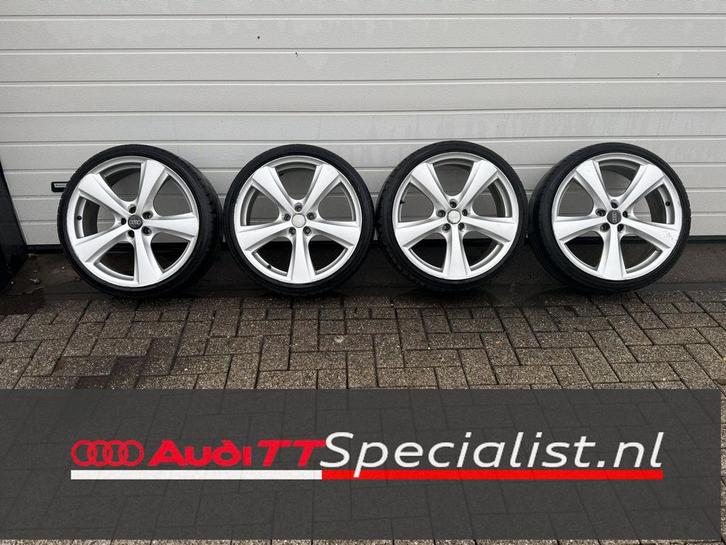 Zomerbanden set op 19" LM velgen Audi TT MK1/VW 5x100, Auto-onderdelen, Banden en Velgen, Velg(en), 19 inch, Personenwagen, Gebruikt
