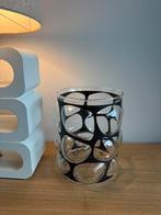 Helena Tynell stijl bubbel windlicht in glas/metaal H22,5cm, Ophalen