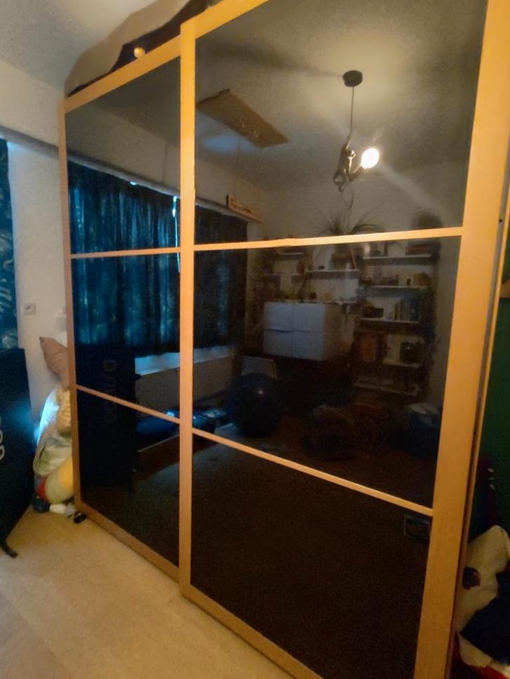 Ikea pax schuifdeuren, Huis en Inrichting, Kasten | Vitrinekasten, Gebruikt, 200 cm of meer, 200 cm of meer, Glas, Ophalen