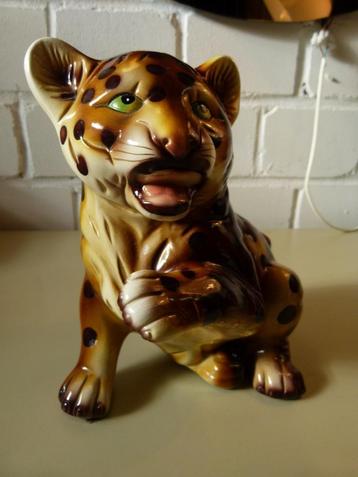 Vintage keramiek leopard luipaard porselein beschikbaar voor biedingen