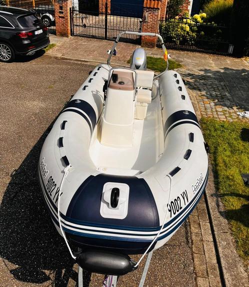 Rubberboot - Rib 50PK. 5.20 meter INC trailer, Watersport en Boten, Rubberboten, Gebruikt, Overige merken, Overige materialen