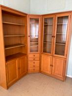 Armoire bibliothèque étagère d’angle en chêne clair, Maison & Meubles, Armoires | Buffets, Chêne, Utilisé