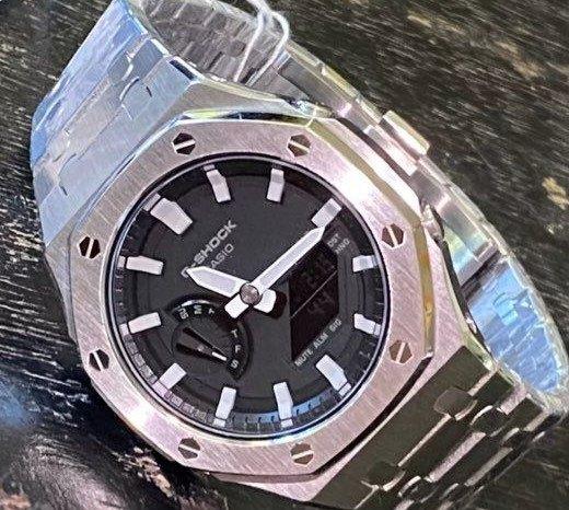 Casio  G Shock ga 2100 1aer acier, Ophalen, Staal, Polshorloge, Nieuw