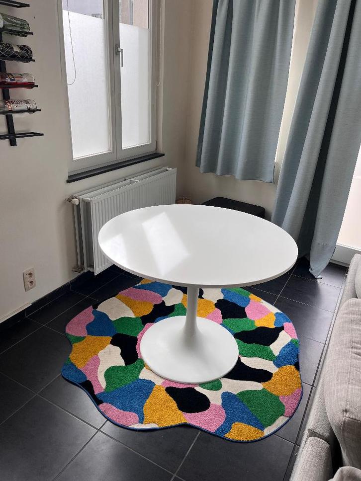 Table de salle à manger blanche DOCKSTA, Maison & Meubles, Tables | Tables à manger, Comme neuf, 100 à 150 cm, 50 à 100 cm, Quatre personnes