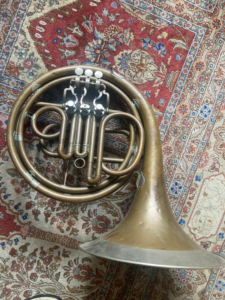 Oude Duitse hoorn, Muziek en Instrumenten, Ophalen, Gebruikt
