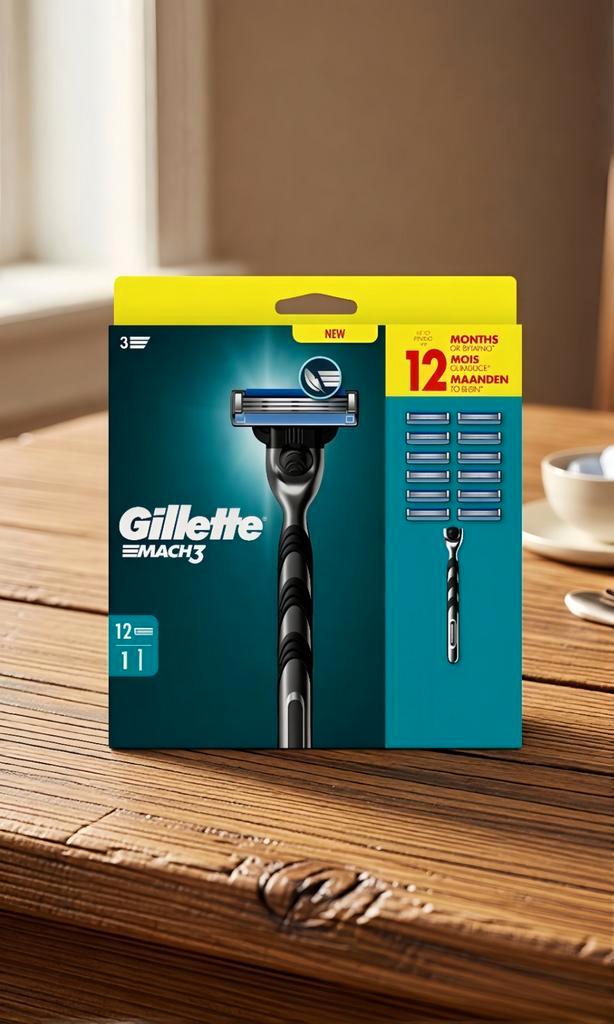 Gillette Système de Rasage Mach3, Handtassen en Accessoires, Uiterlijk | Gezichtsverzorging, Ophalen of Verzenden