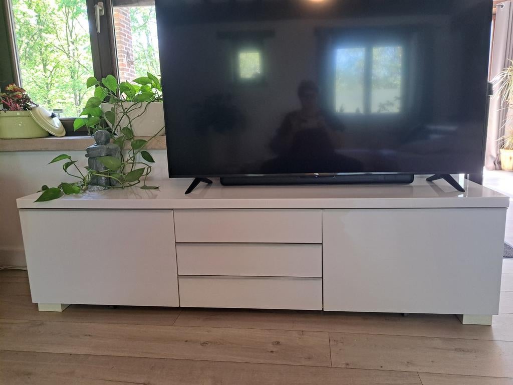 armoir tv blanc parfait etat, Maison & Meubles, Enlèvement