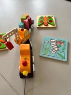 Ensemble de jouets : tracteur avec blocs + puzzles en bois, Enlèvement, Comme neuf, Autres types