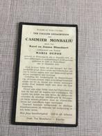 Oorlogsslachtoffer WOI MonbaliuWestkapelle +Duitsland 1916, Envoi, Image pieuse