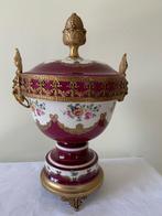 Antieke porseleinen schaal op vergulde voet!, Enlèvement