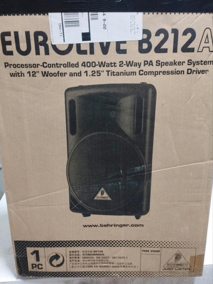 Enceinte Eurolive B212A, TV, Hi-fi & Vidéo, Enceintes