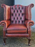 Fauteuil Chesterfield de Springvale en cuir cognac, Enlèvement, Comme neuf, Cuir, Chesterfield, mancave, herenkamer,