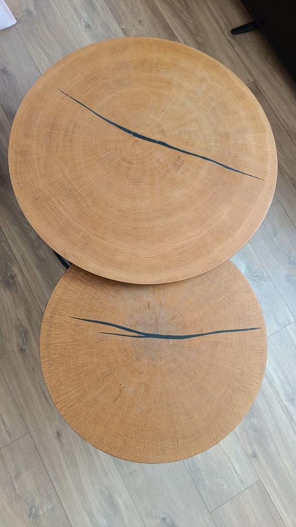 Salontafeltjes Juntoo, Ophalen, Hout