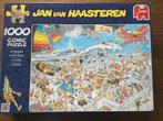 Puzzel Jumbo 1000 Jan Van Haasteren Op het strand, Ophalen of Verzenden, 500 t/m 1500 stukjes, Gebruikt, Legpuzzel