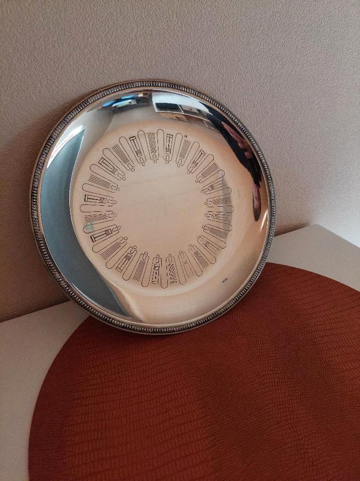 Prachtig Verzilverd Sola Dienblad – Art Deco Design, Antiek en Kunst, Curiosa en Brocante, Ophalen