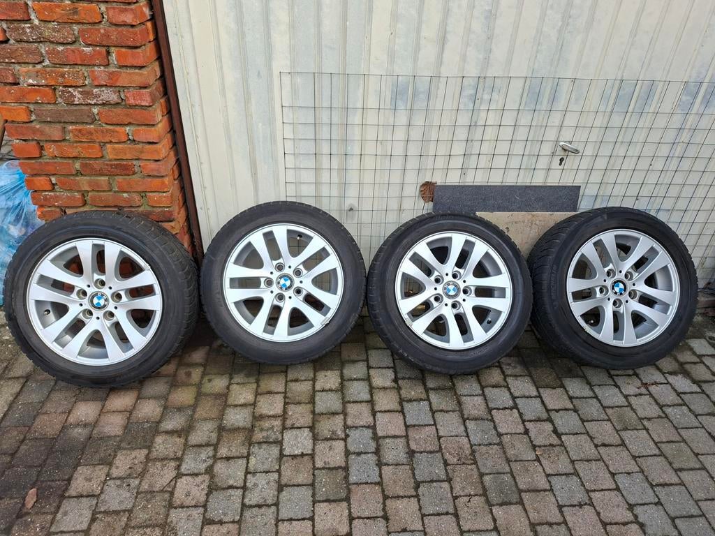 BMW 156 style velgen met banden, Autos : Pièces & Accessoires, Pneus & Jantes, Pneus et Jantes, 16 pouces, 205 mm, Enlèvement