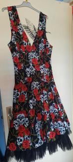 Robe crânes, Kleding | Dames, Jurken, Ophalen, Maat 42/44 (L), Zo goed als nieuw, Knielengte