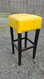 35 horeca cafe bistro krukken lisa hout bruin yellow leer, Ophalen of Verzenden, Leer