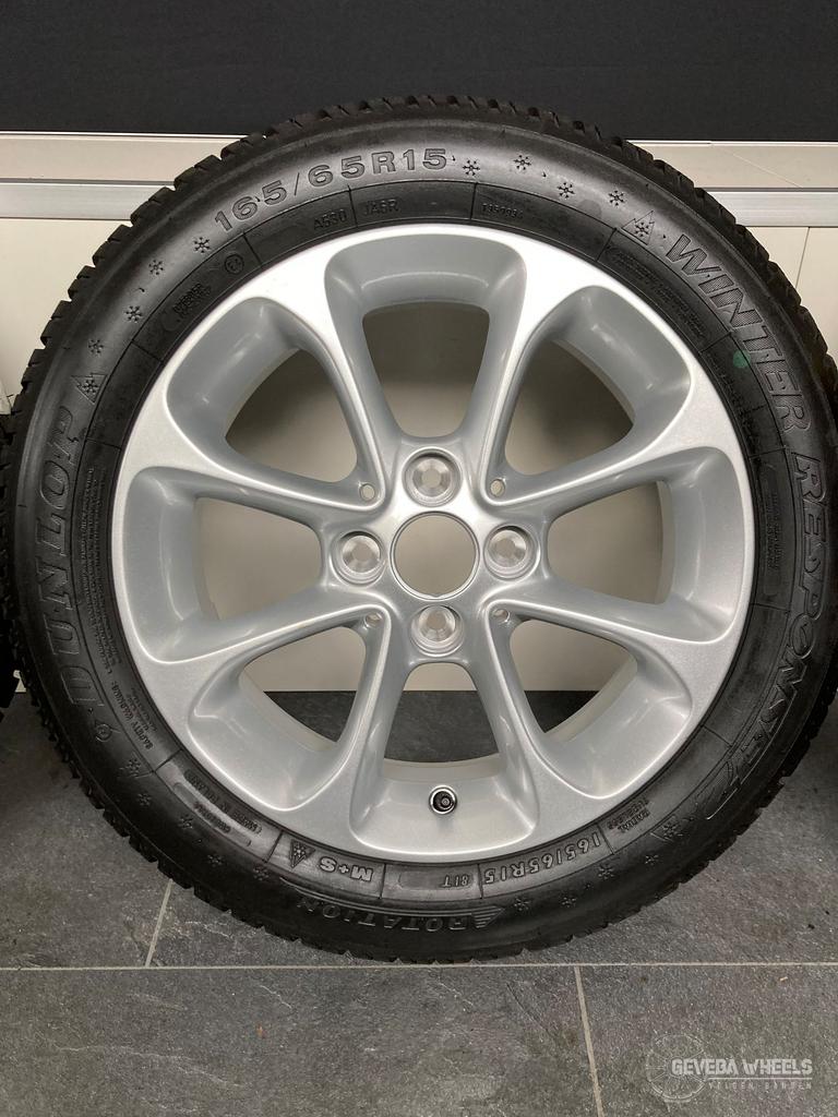 15” orig Smart Fortwo / Renault Twingo velgen + winterbanden, 15 pouces, Pneus et Jantes, Pneus hiver, Véhicule de tourisme