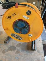 Haspel 40m kabel, Doe-het-zelf en Bouw, Elektriciteit en Kabels, Ophalen, Gebruikt, Kabel of Snoer
