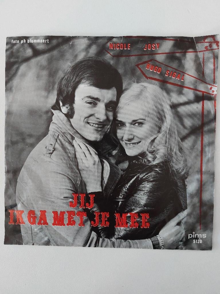 Nicole & Hugo - Jij (1971), Cd's en Dvd's, Vinyl Singles, Ophalen of Verzenden, Nederlandstalig, Single